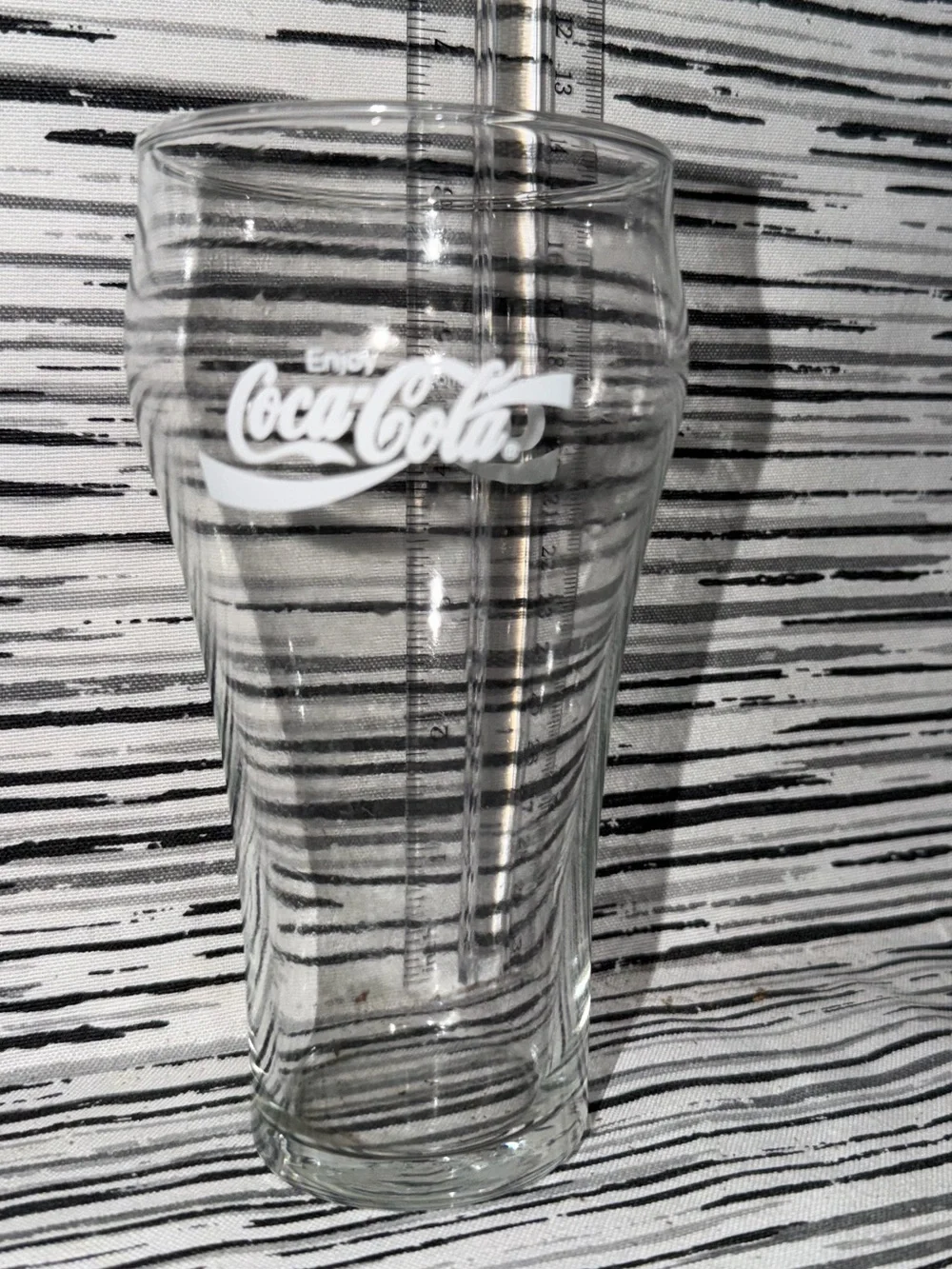 Vintage Classic Coca-Cola Coke “Libby” Glass - Clear, 6” Tall, Collectible Glass